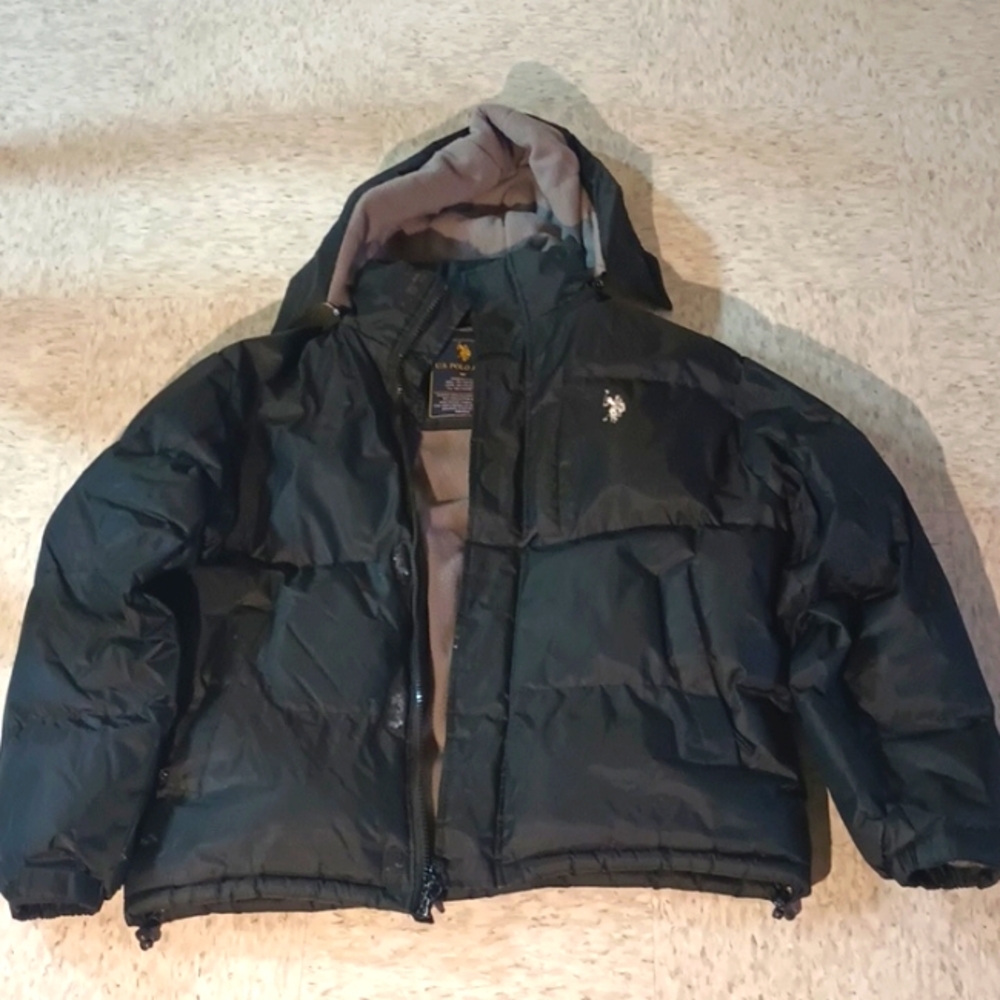 US Polo Goose Down Mens Puffer Coat Size Medium